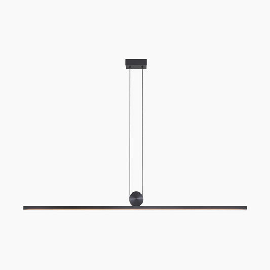 Pendant Light Black Linear Fixture