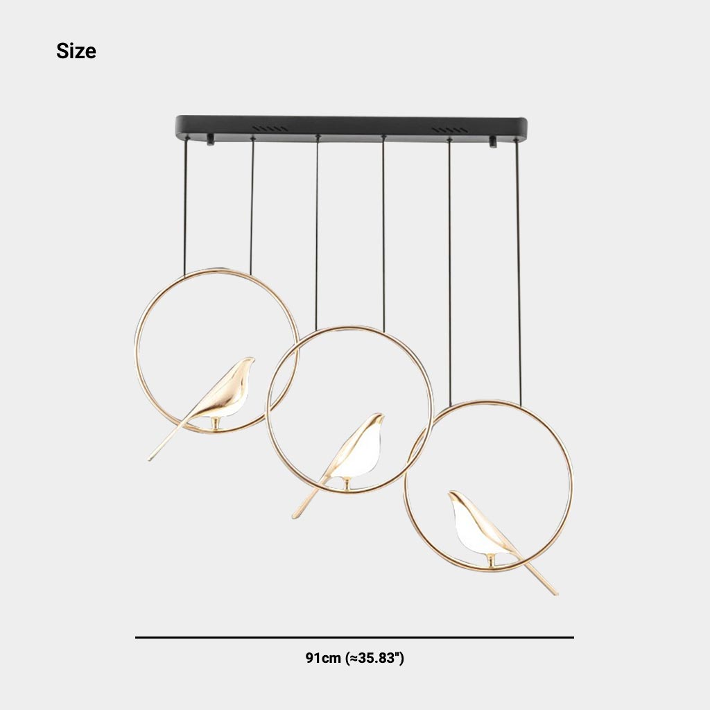 Chandelier Pendant Light Unique Creative Magpie Bird LED