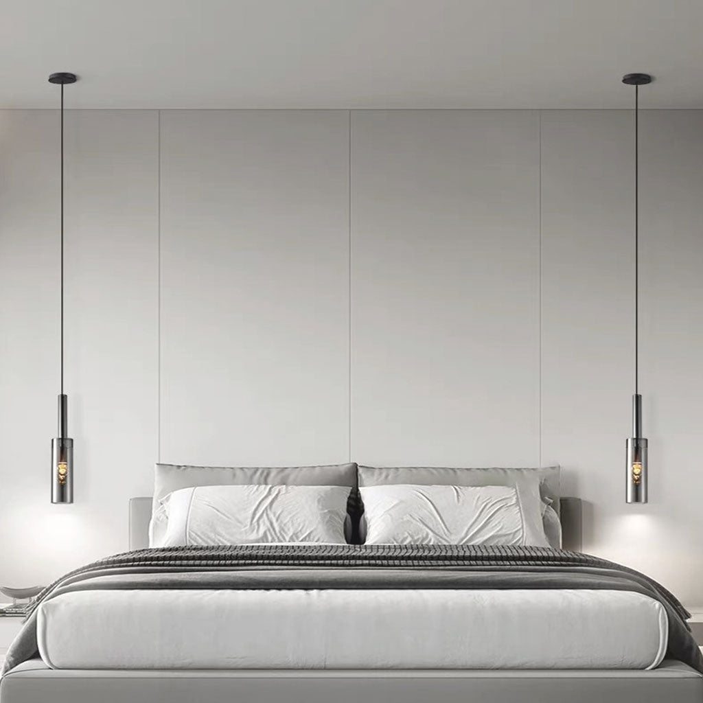 Pendant Light Minimalist Copper Crystal