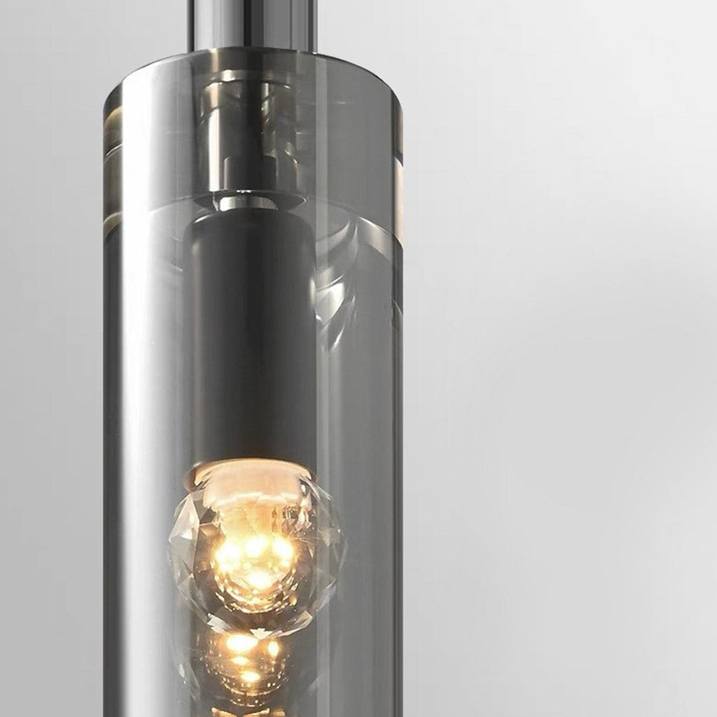 Pendant Light Minimalist Copper Crystal