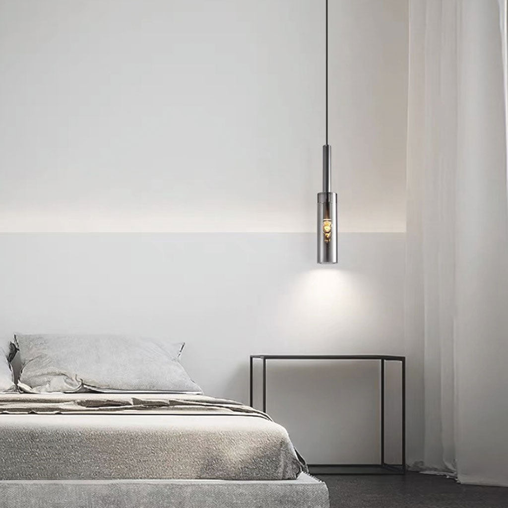 Pendant Light Minimalist Copper Crystal