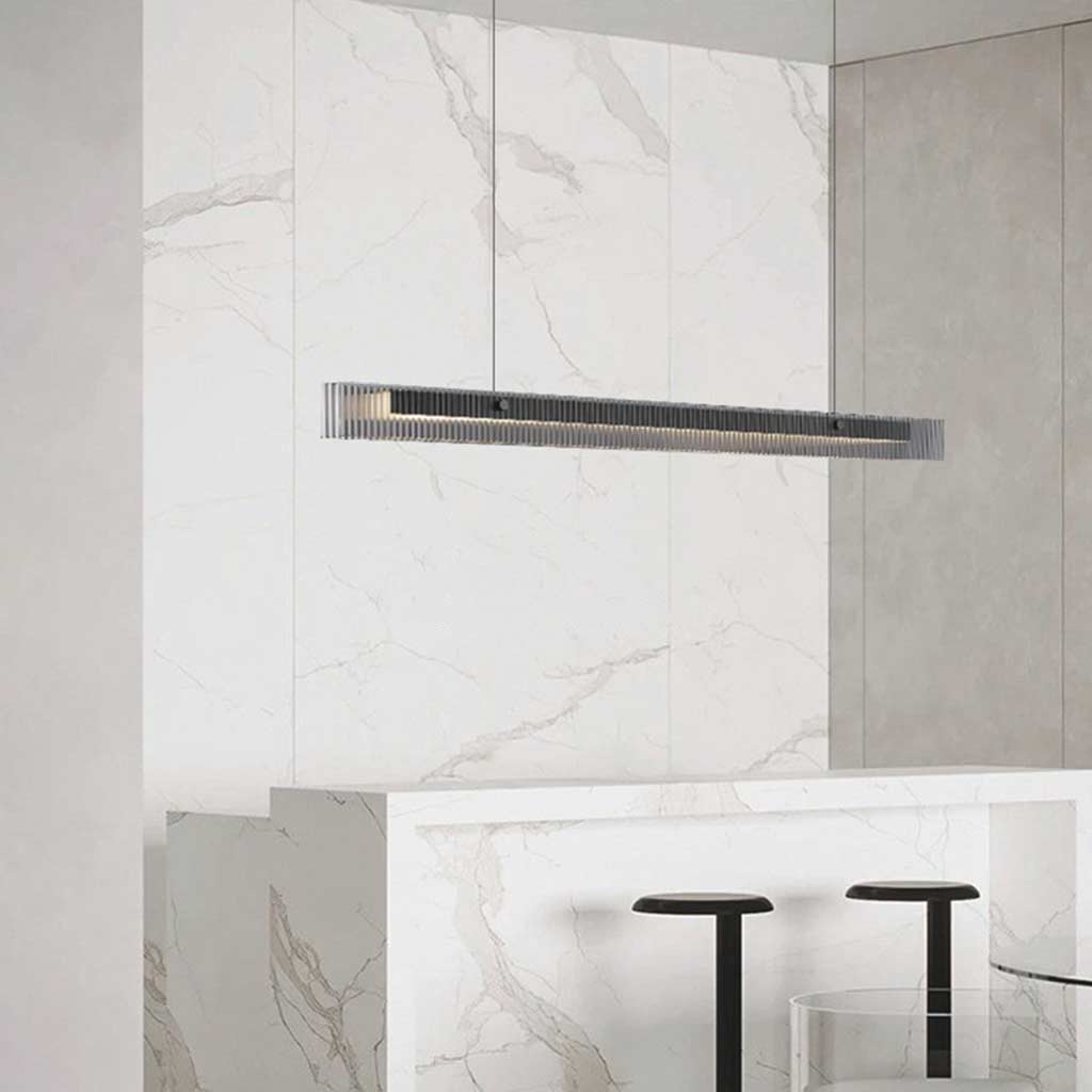 Pendant Light Black Linear Glow
