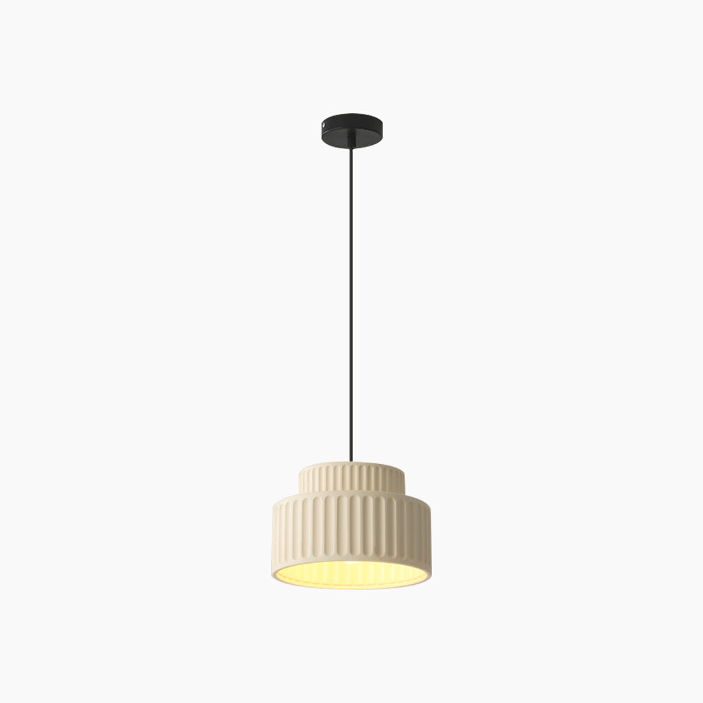 Flush Mount Ceiling Light / Pendant Light Nordic Cream Pleated, 4 Colors
