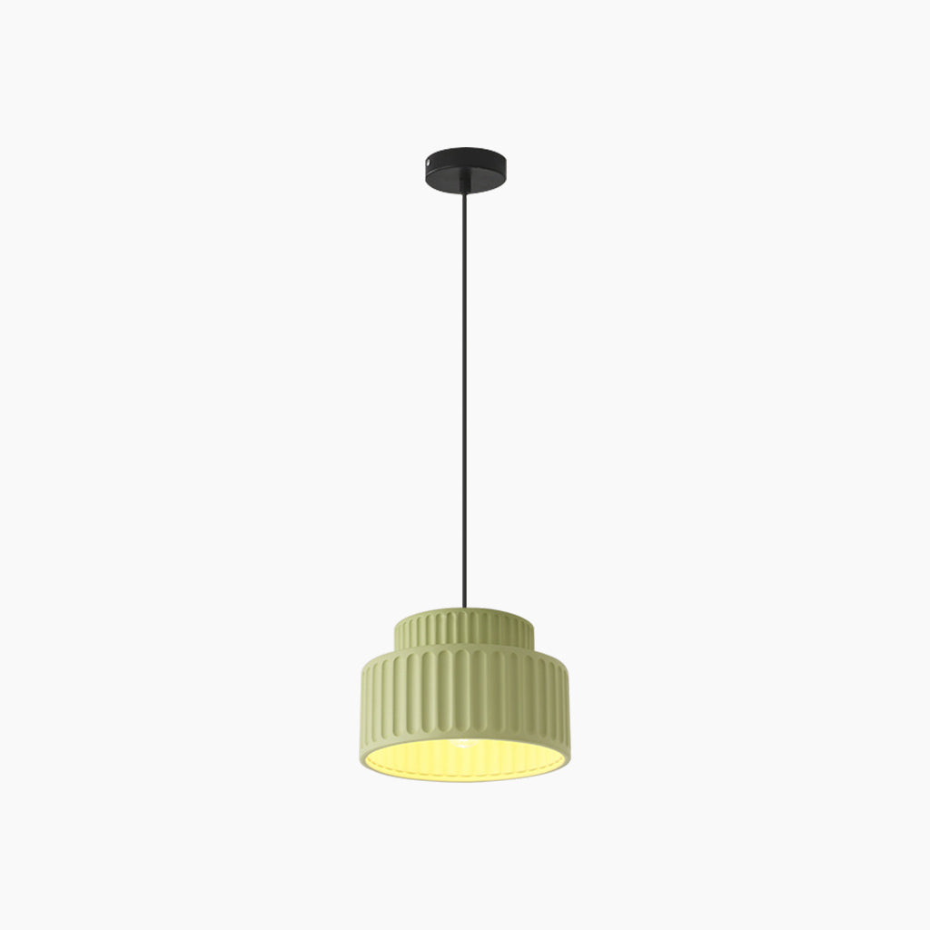 Flush Mount Ceiling Light / Pendant Light Nordic Cream Pleated, 4 Colors