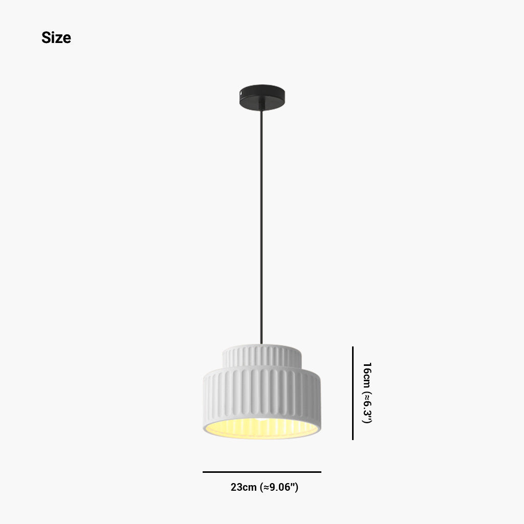 Flush Mount Ceiling Light / Pendant Light Nordic Cream Pleated, 4 Colors