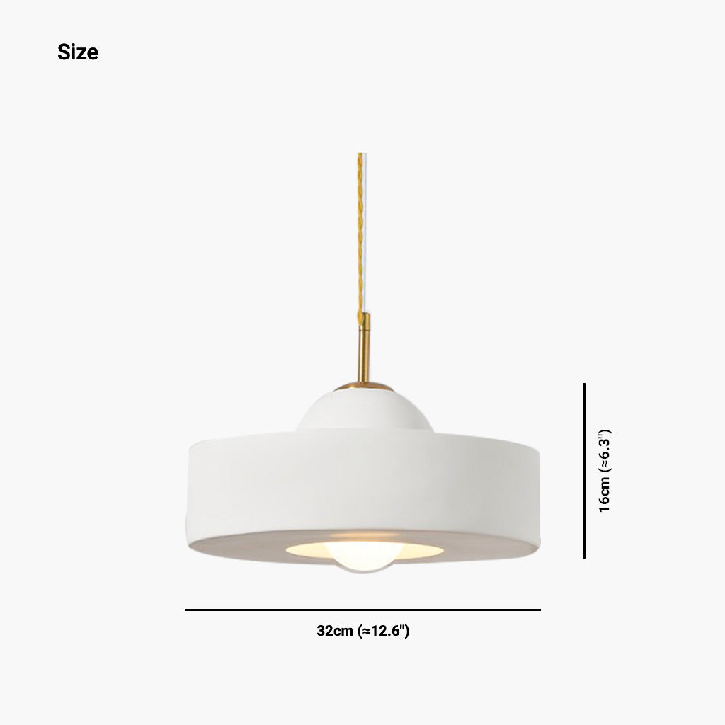 Pendant Light Nordic Gream Round Resin, 5 Colors