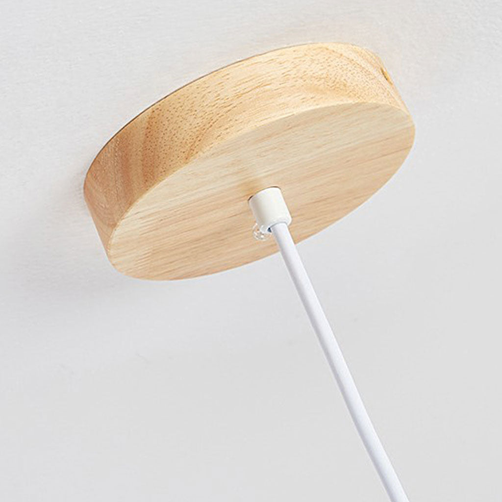 Pendant Light Spotlight Wood Cylinder