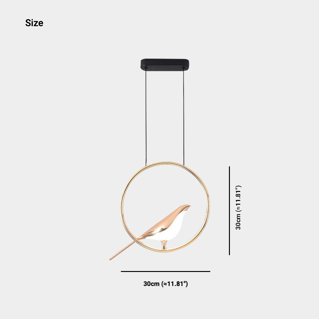 Magpie Bird LED Pendant Light