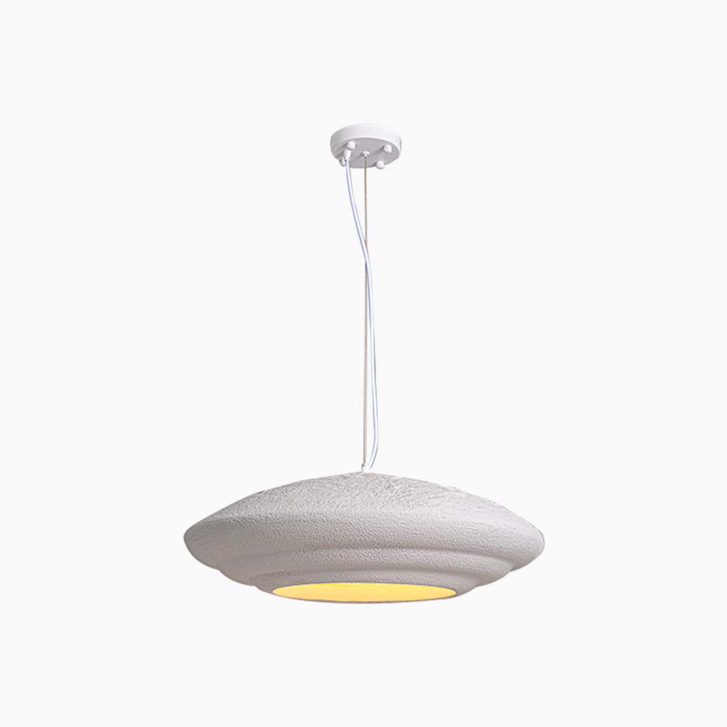 Pendant Light Unique Japanese Wabi-Sabi Cement, White