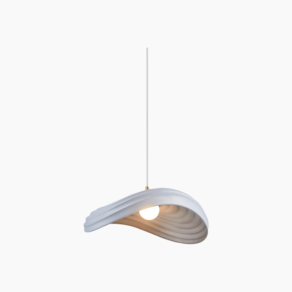 Pendant Light Unique Wabi-Sabi Cream Colored, Resin