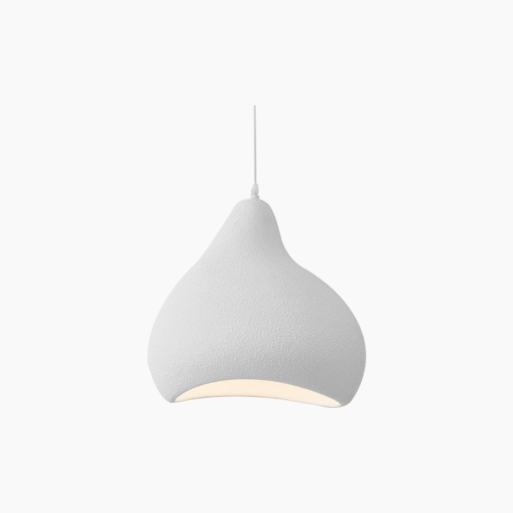 Pendant Light Japanese Wabi-Sabi Irregular Shape, White / Beige