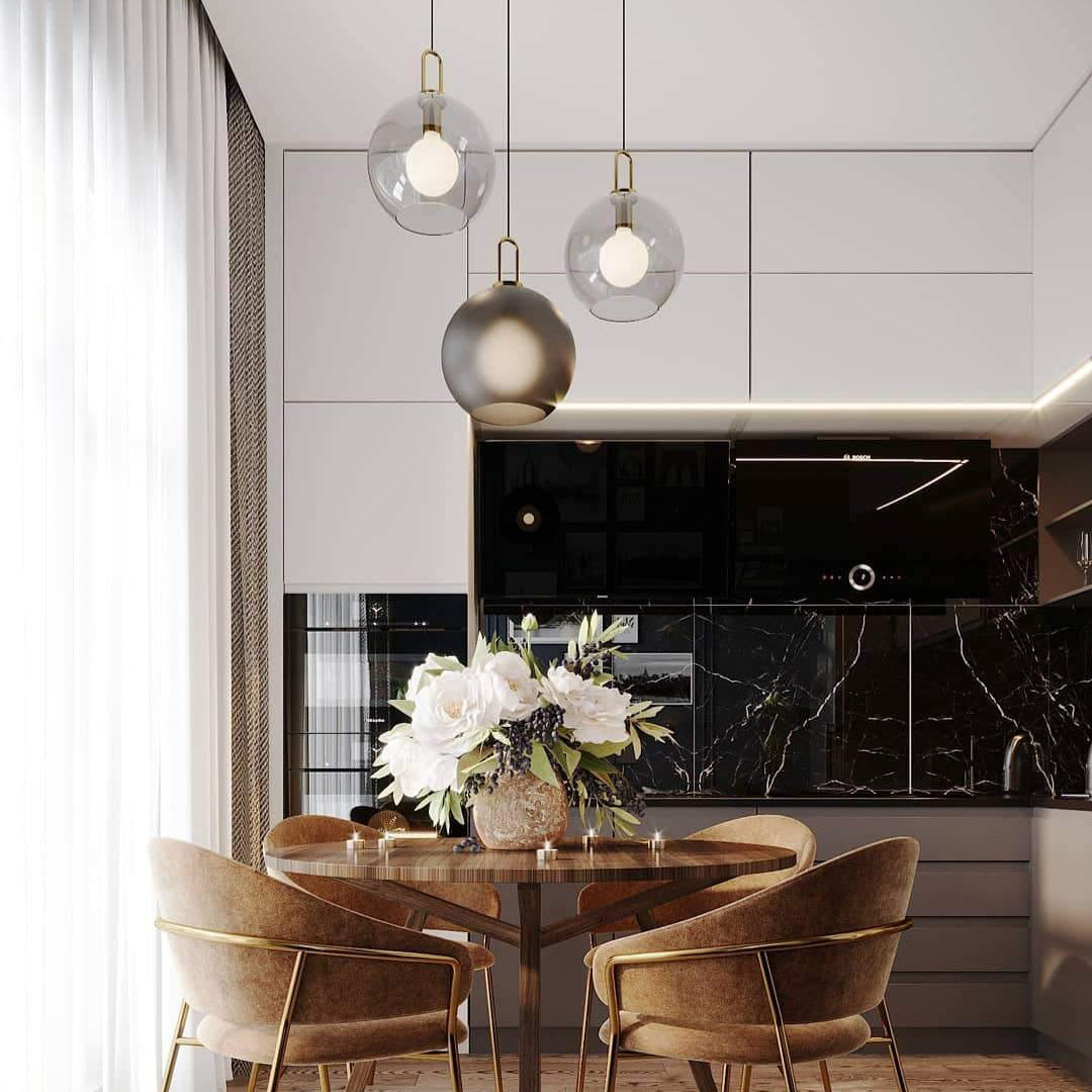 Pendulum Glass Swag Lights