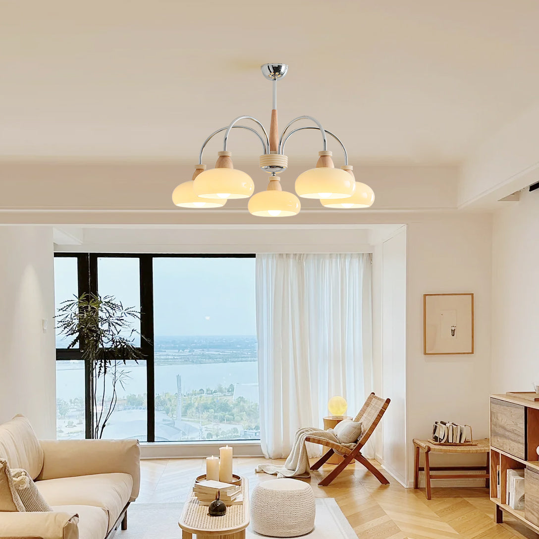 Persimmon Wood Chandelier