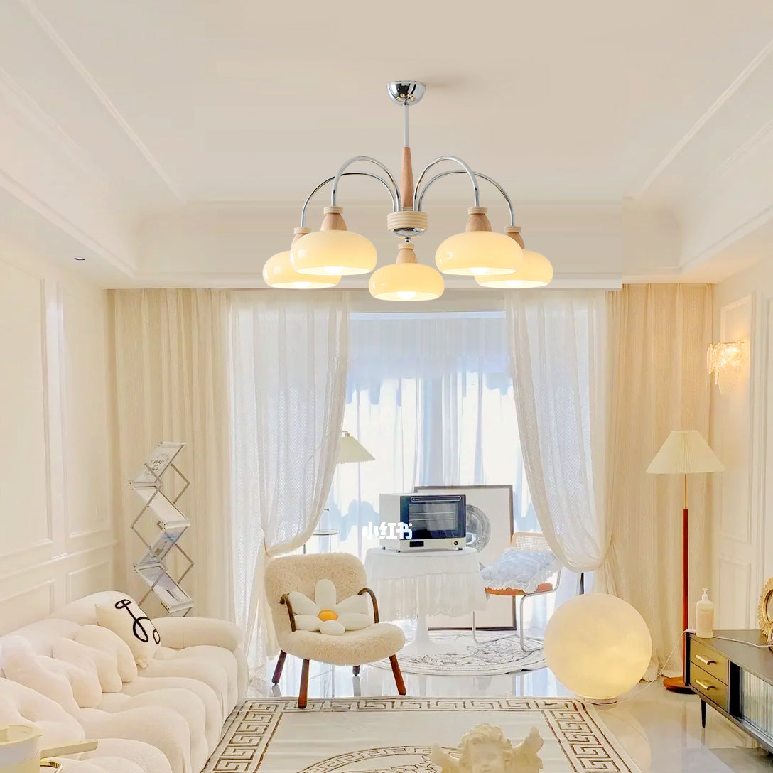 Persimmon Wood Chandelier