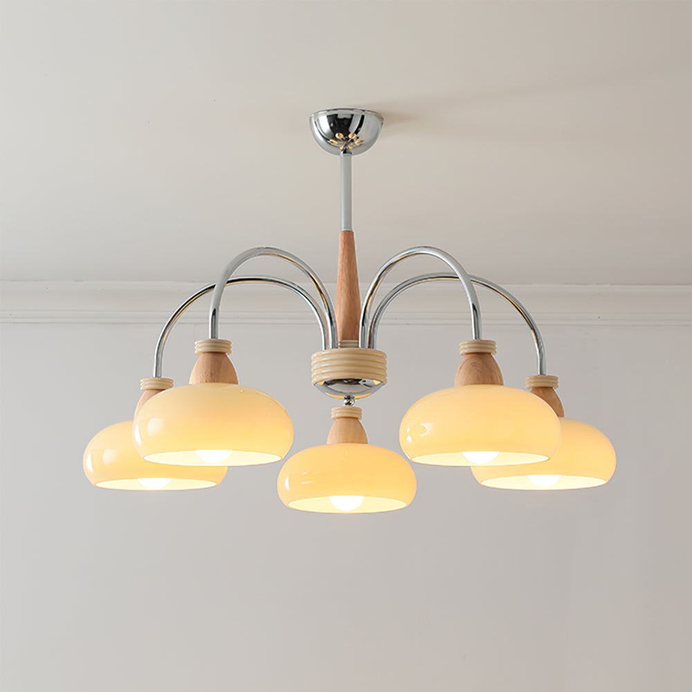 Persimmon Wood Chandelier