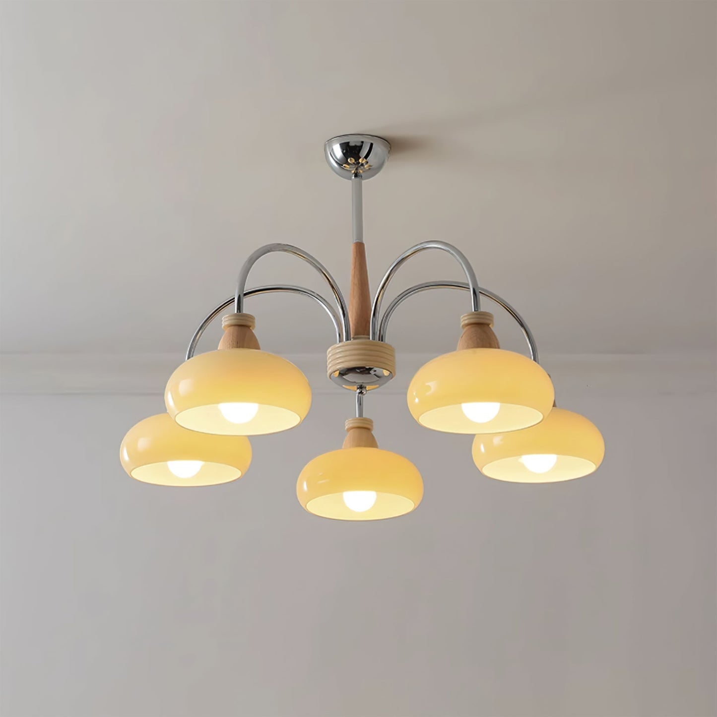 Persimmon Wood Chandelier