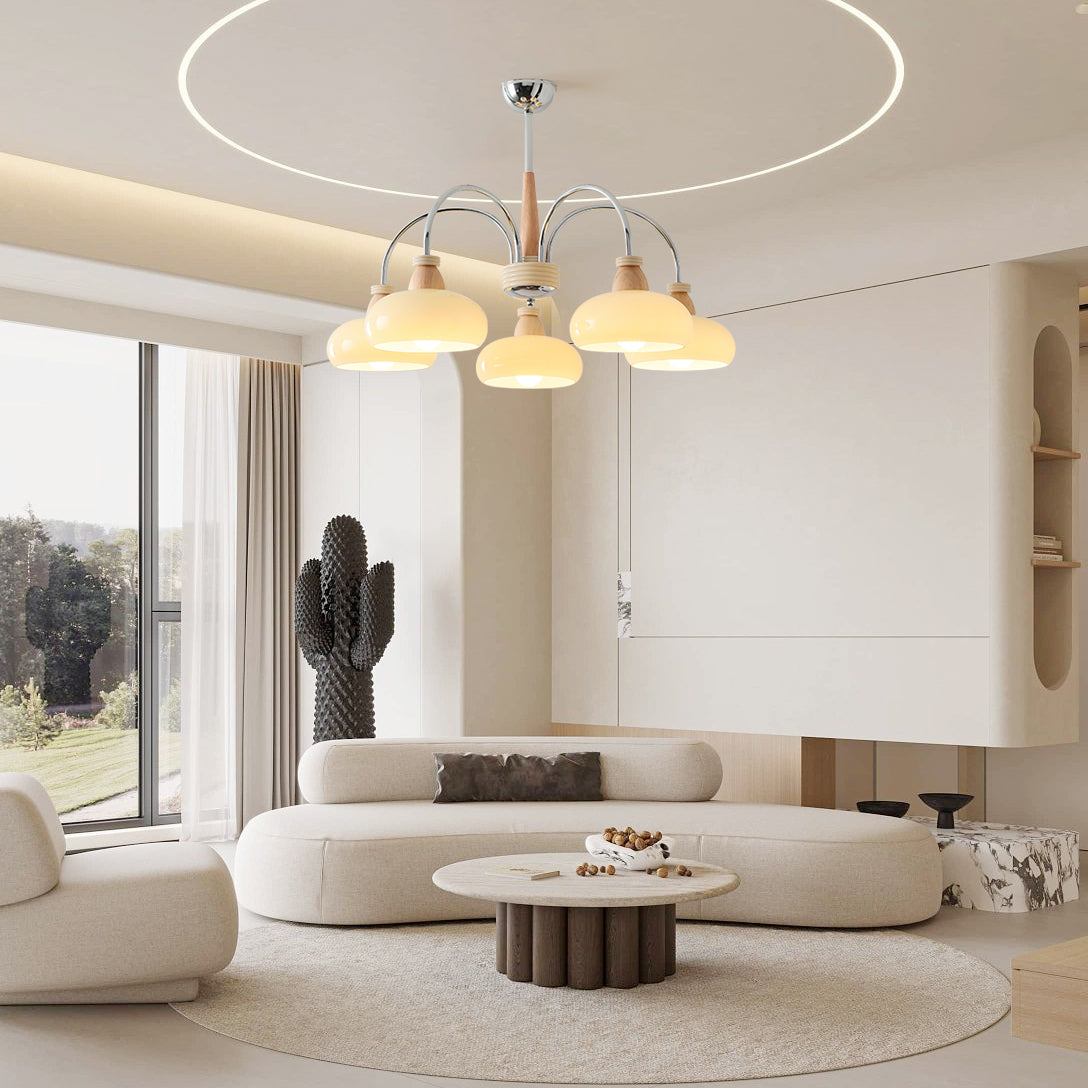 Persimmon Wood Chandelier