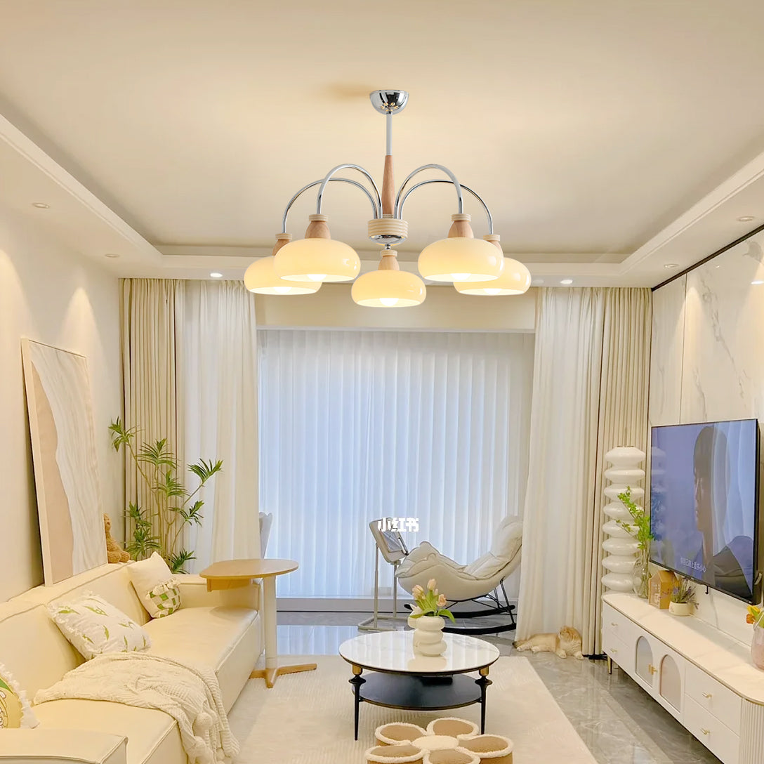 Persimmon Wood Chandelier