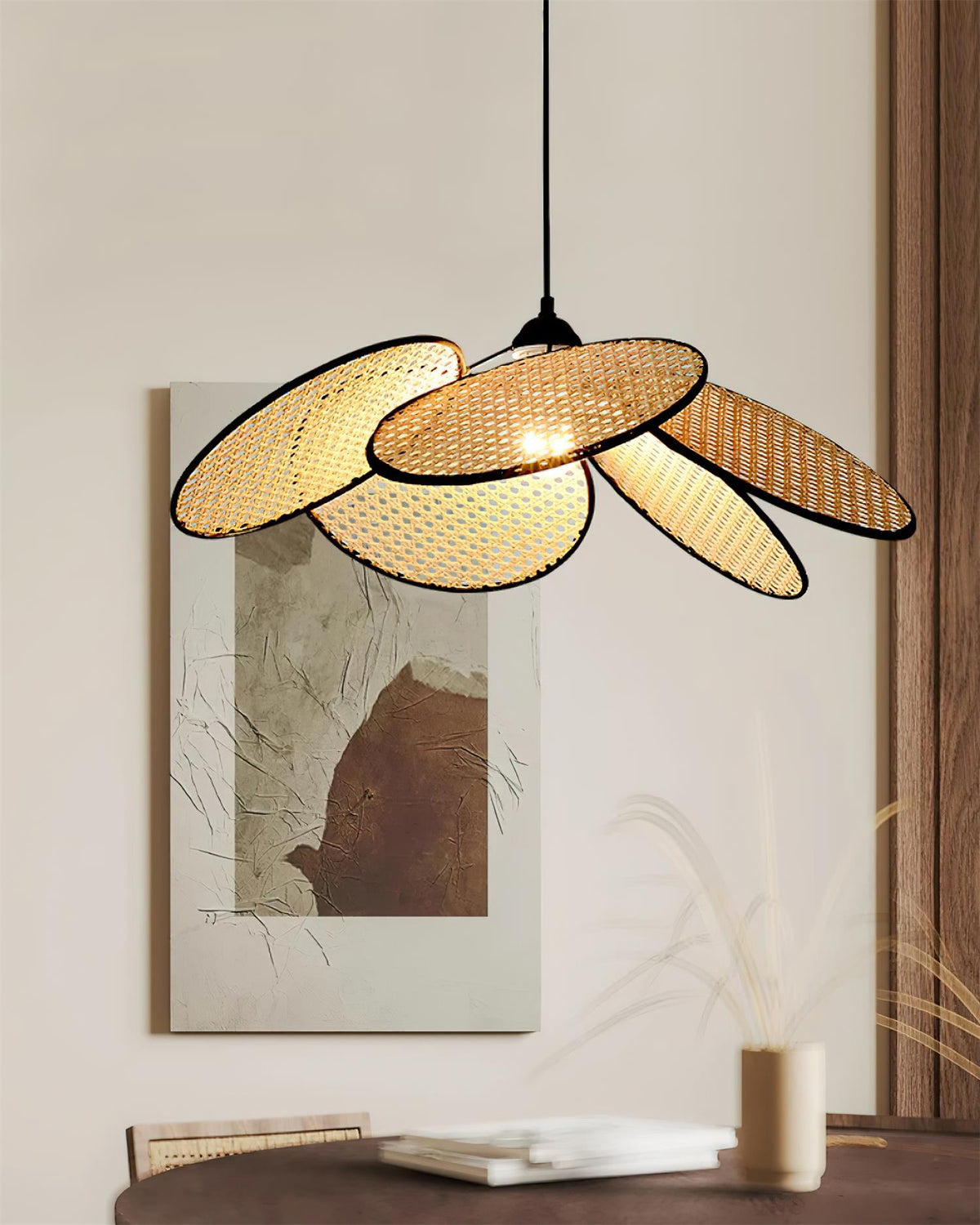 Petals Rattan Pendant Light