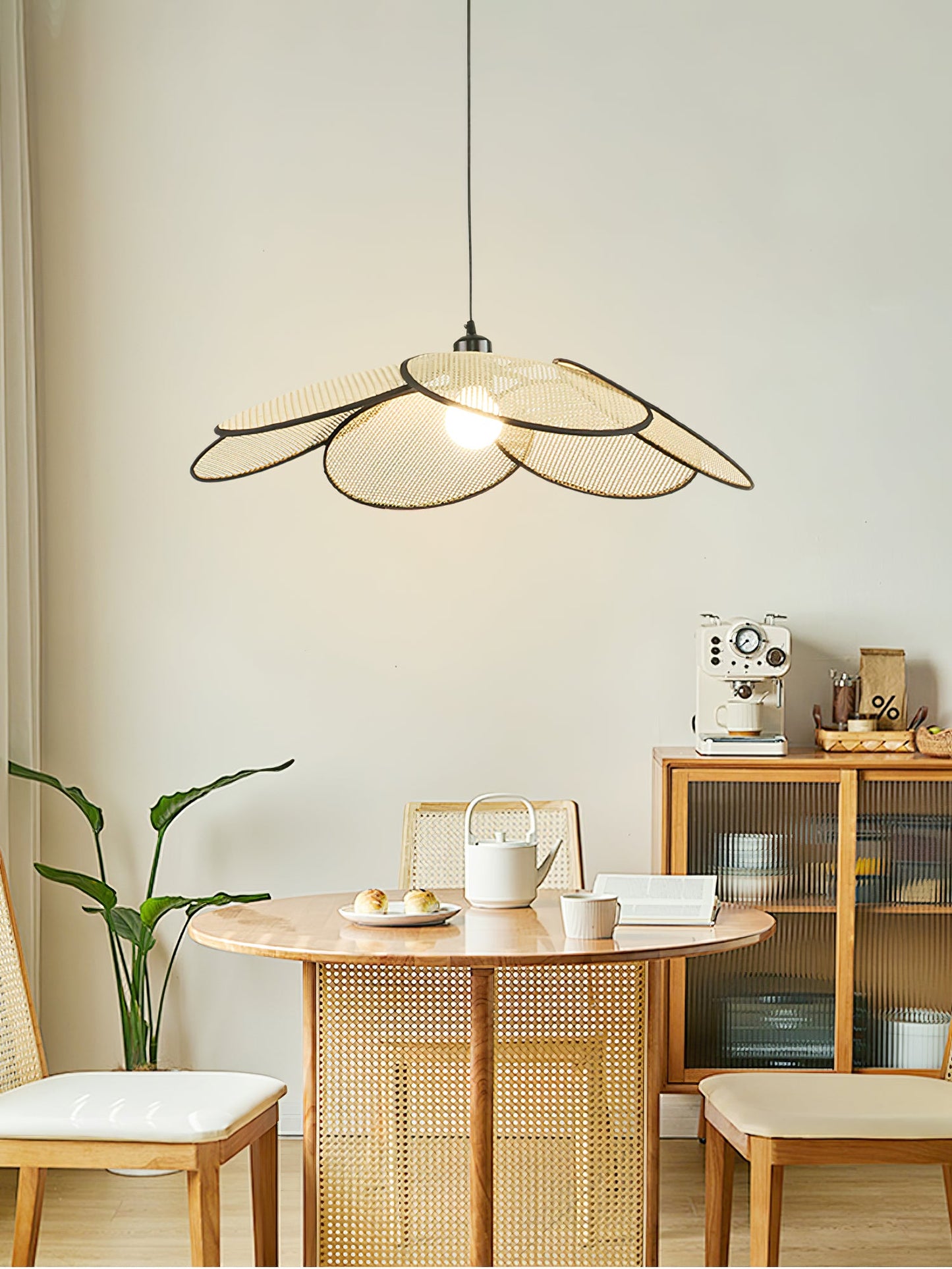 Petals Rattan Pendant Light