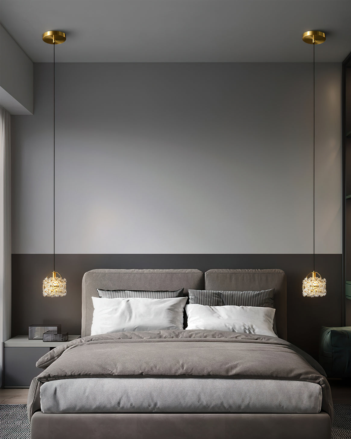 Petit Floral Glass Pendant Lamp