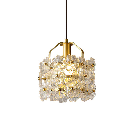 Petit Floral Glass Pendant Lamp