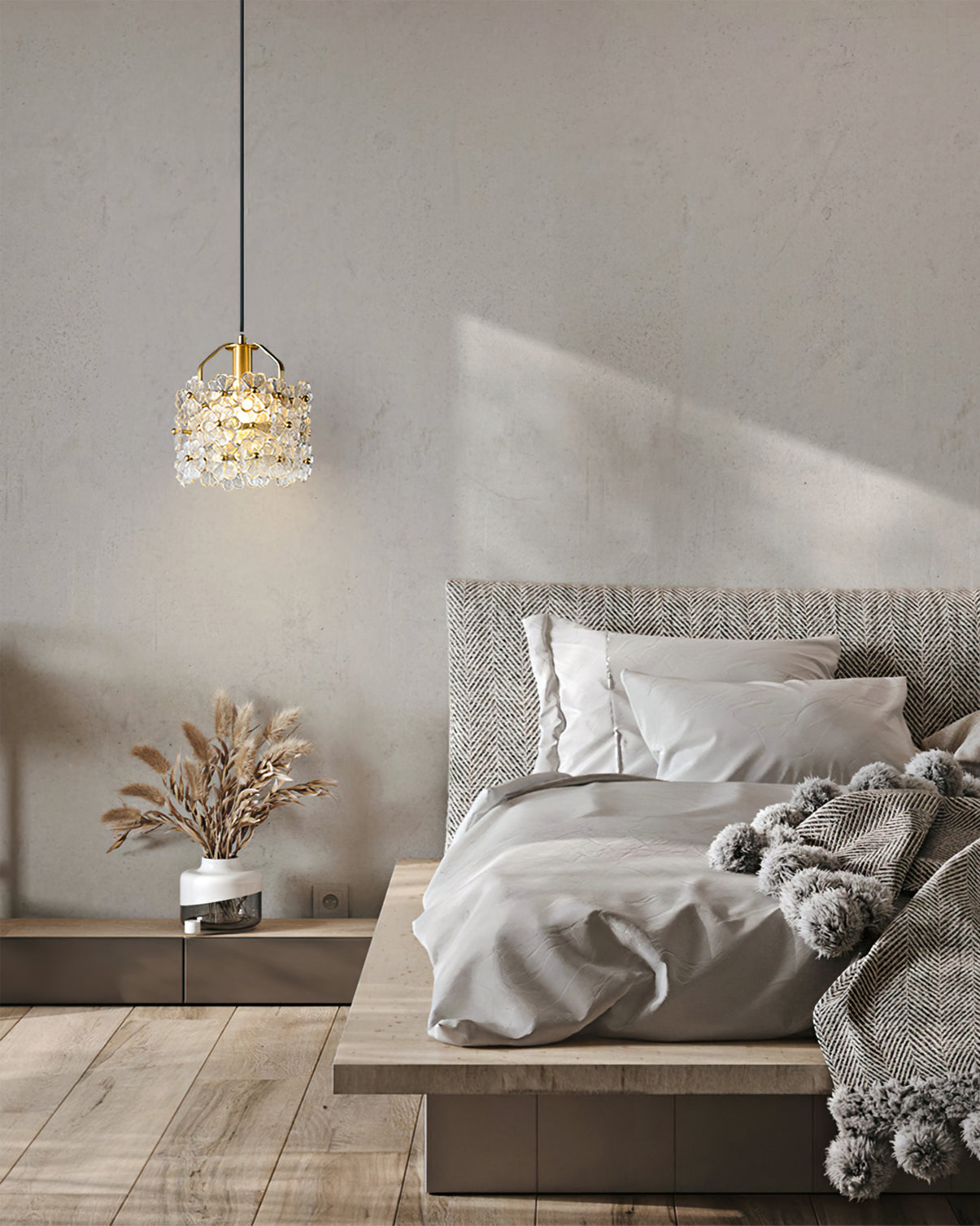 Petit Floral Glass Pendant Lamp