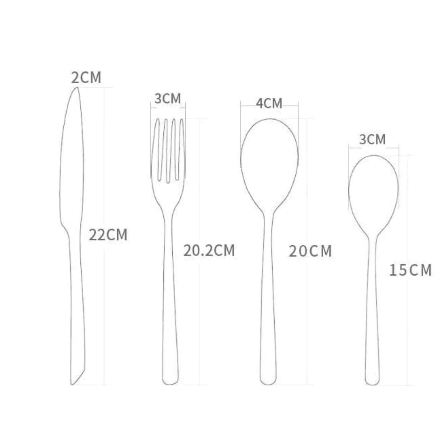 Pink Metal Antique Style Cutlery - Nordic Side - 