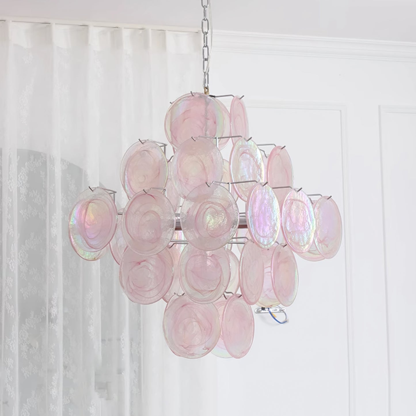 Pink Murano Chandelier