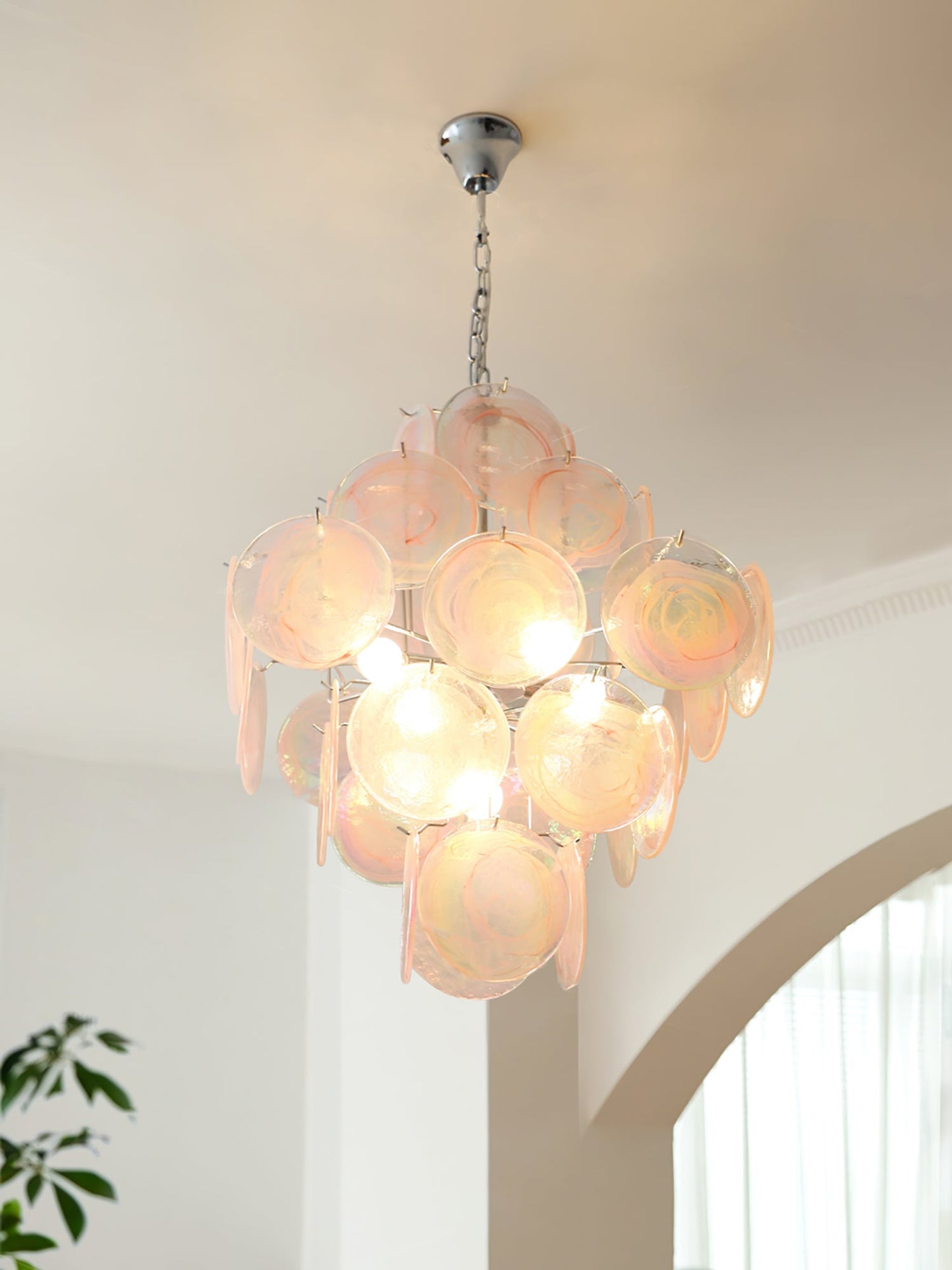 Pink Murano Chandelier