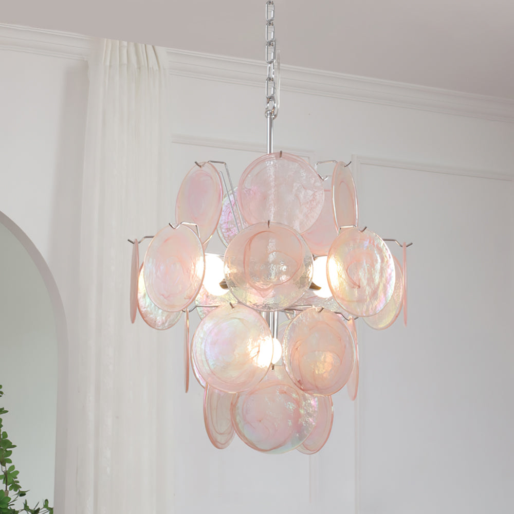 Pink Murano Chandelier