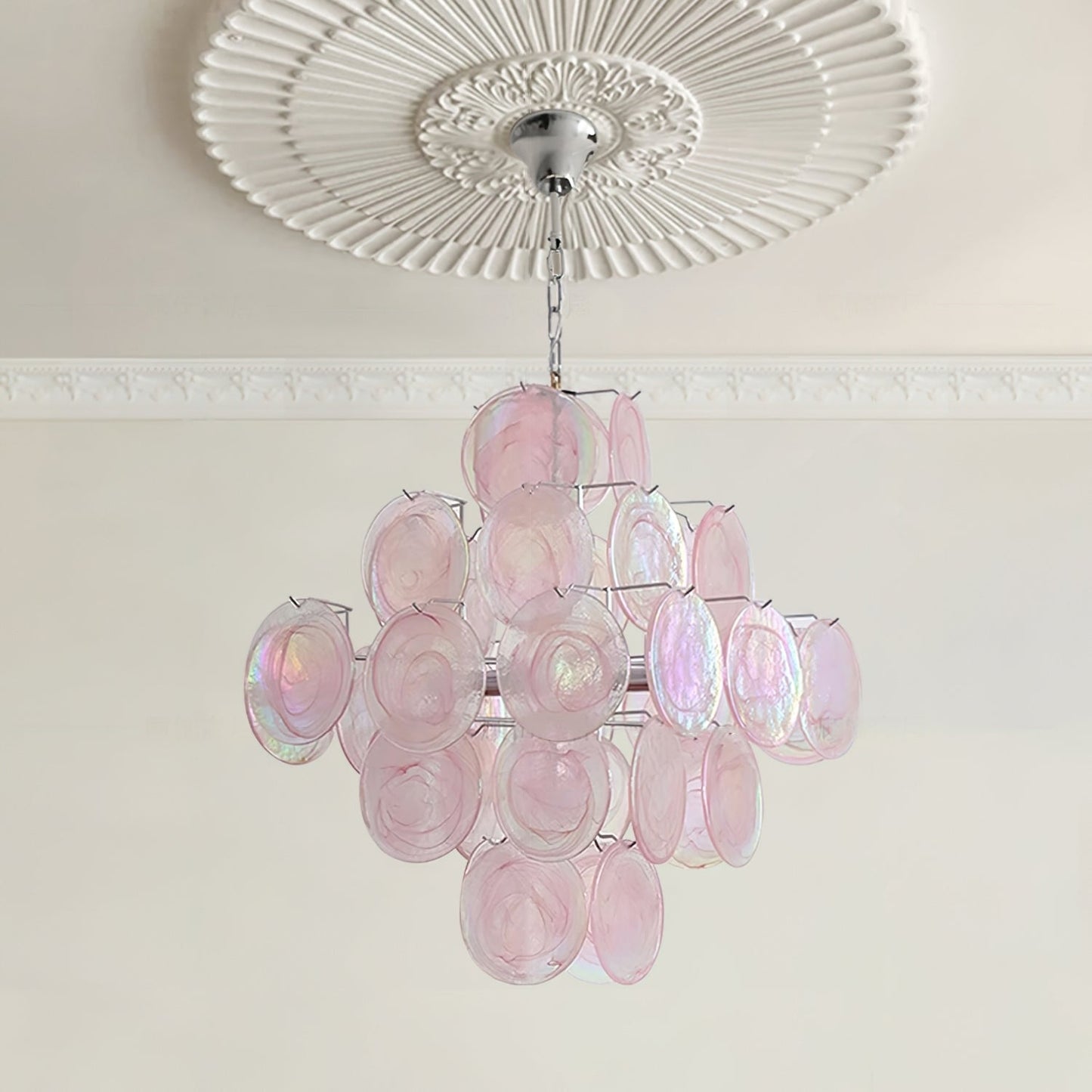 Pink Murano Chandelier