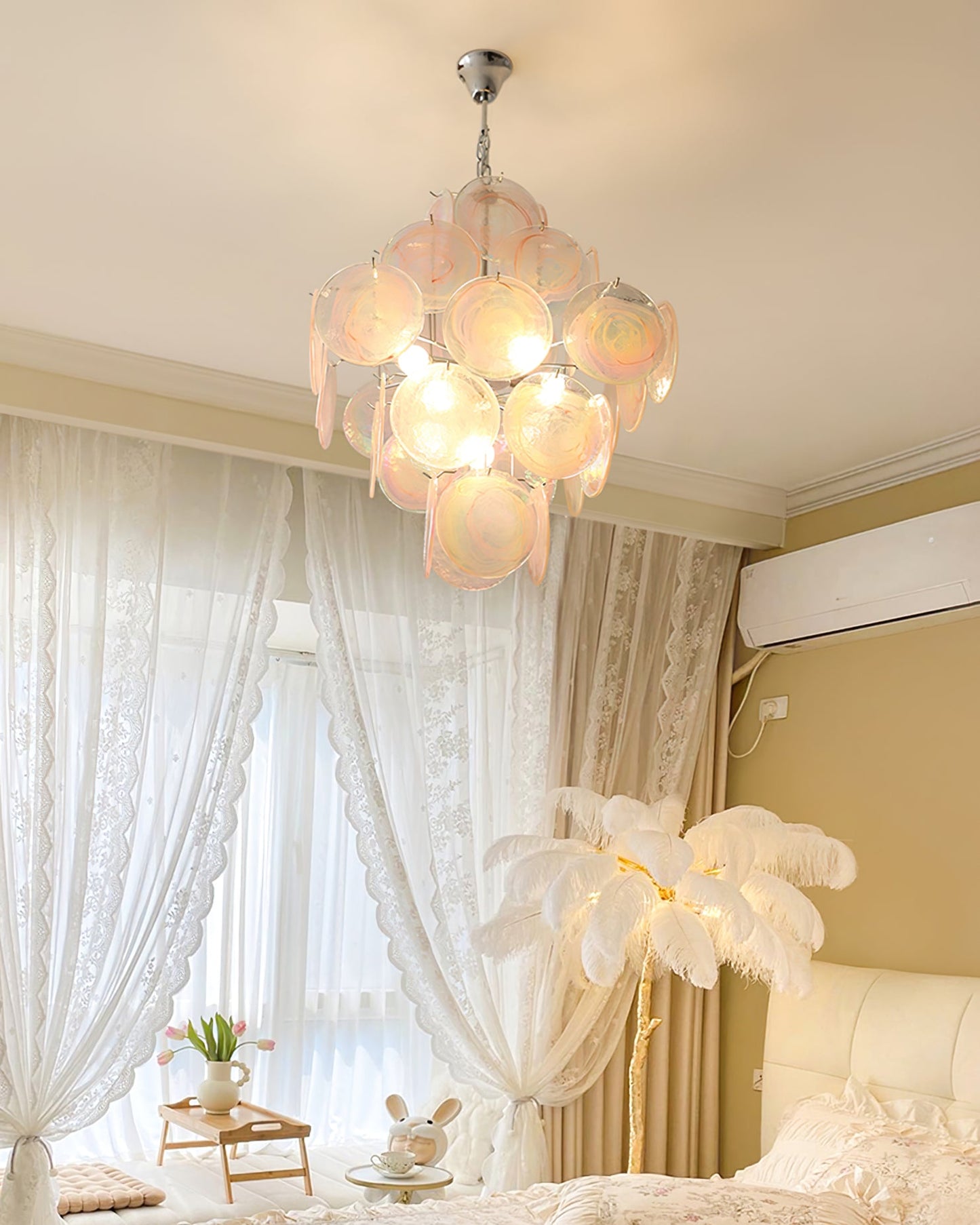 Pink Murano Chandelier