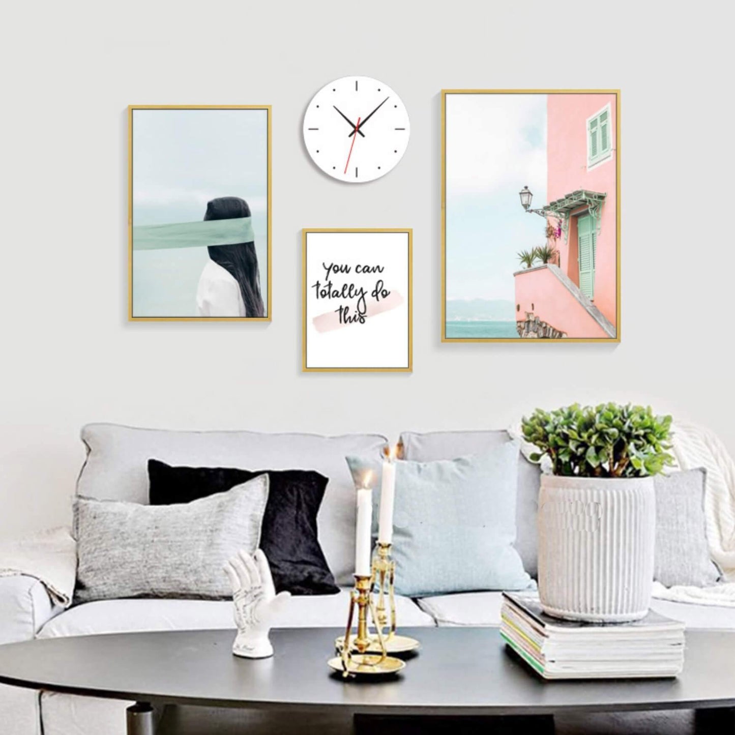 Pink Sea Wall Art - Nordic Side - 