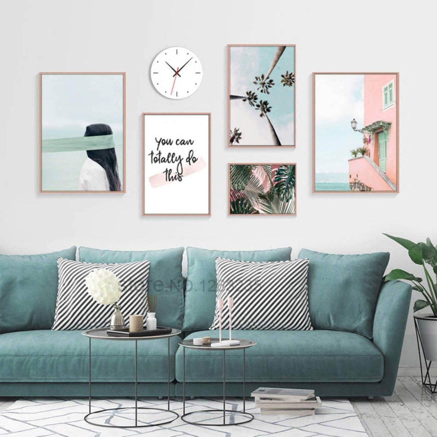 Pink Sea Wall Art - Nordic Side - 