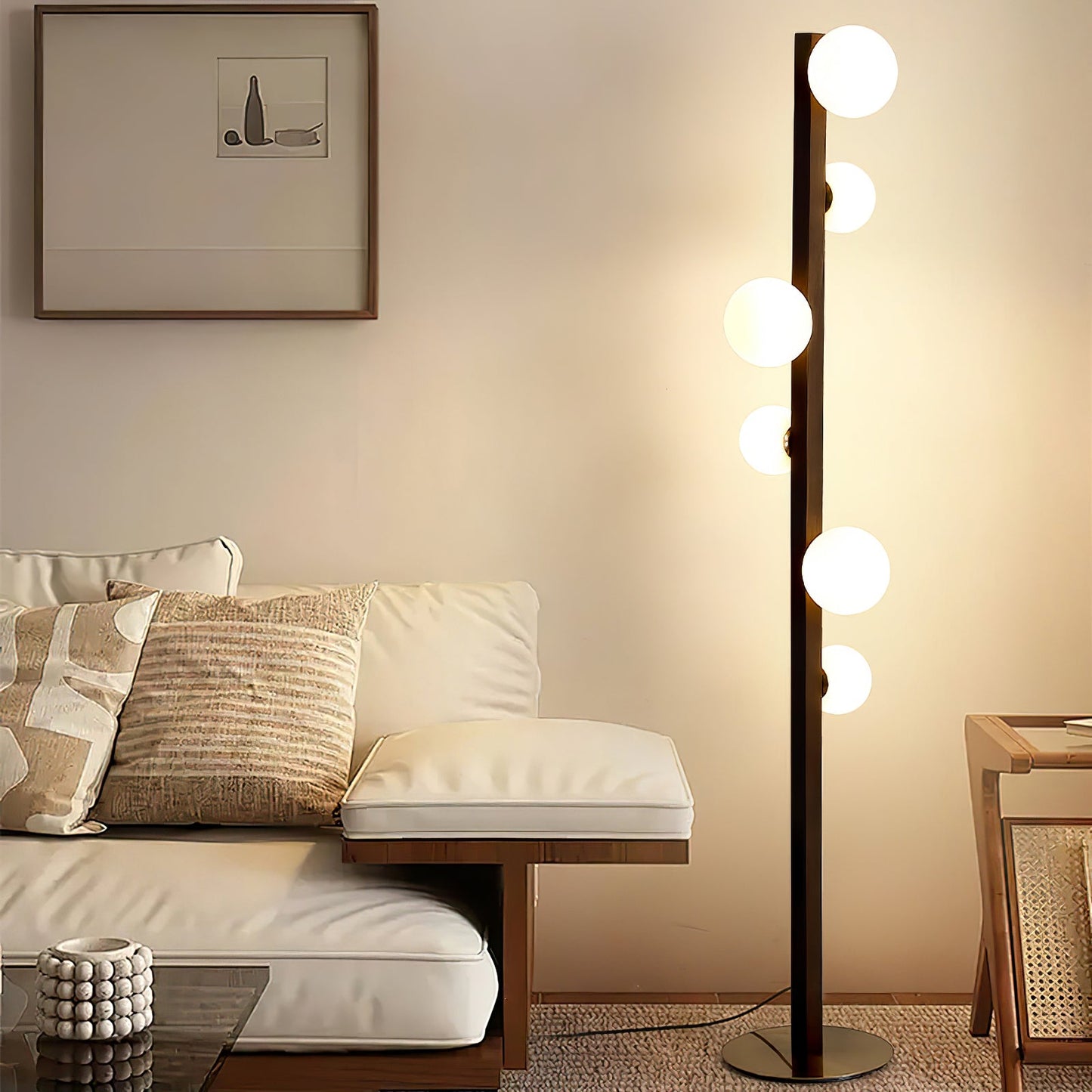 Planeta Stylish Wood Floor Lamp