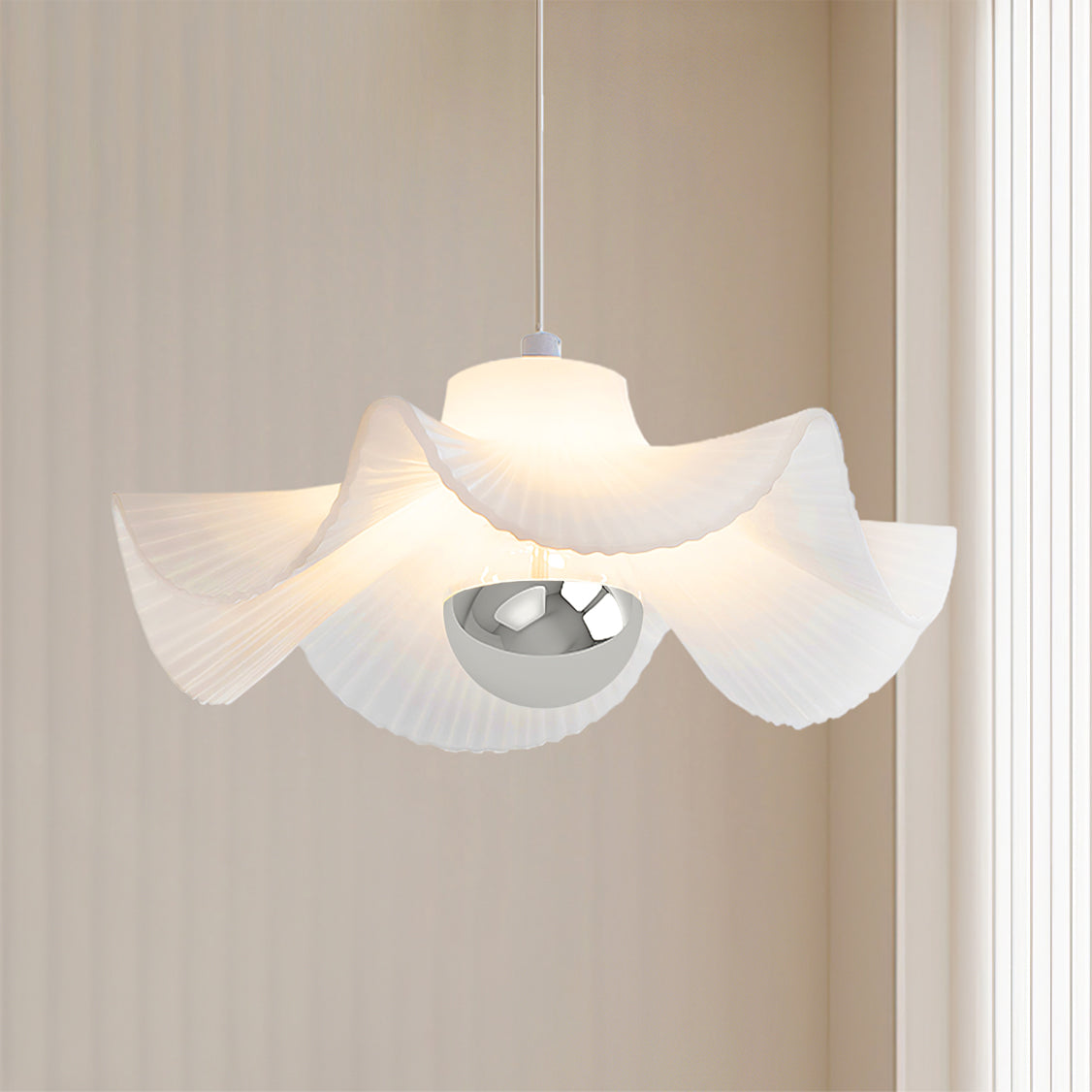 Pleated Pendant Lamp