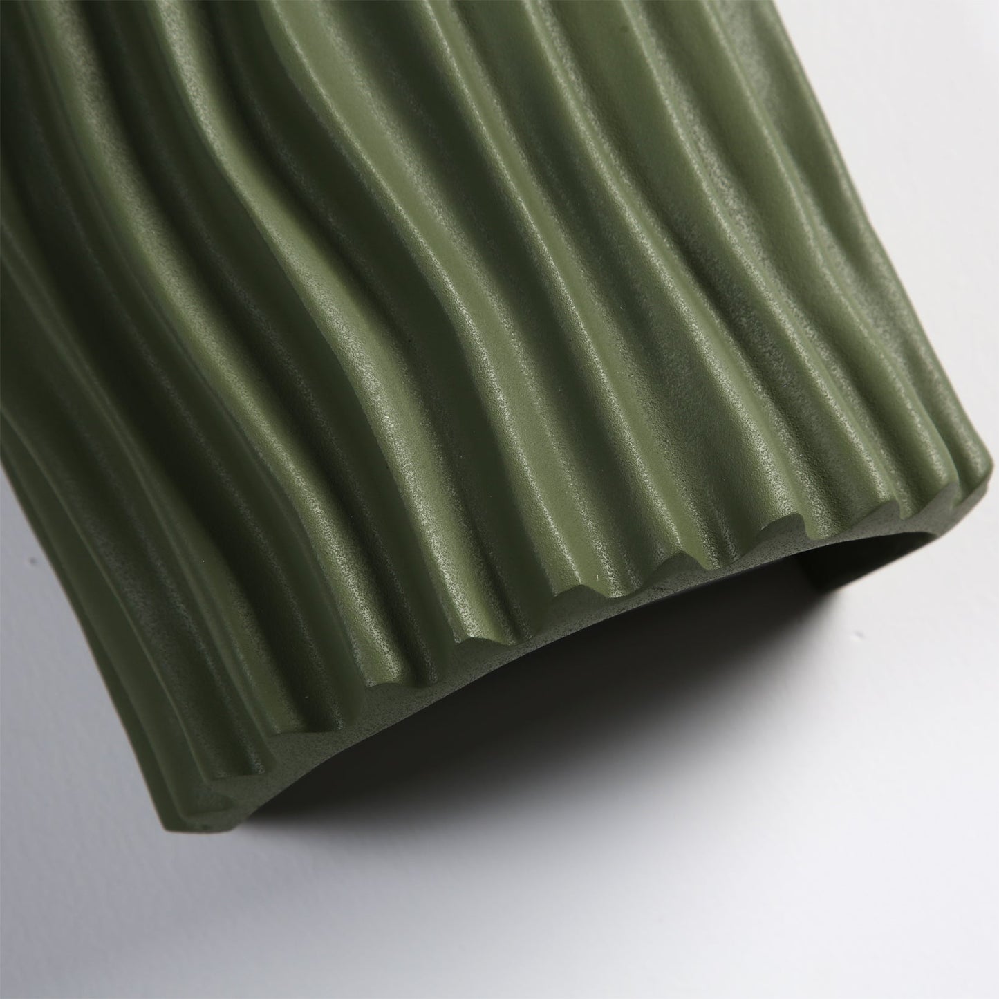 Pleated Resin Plug In Wall Lamp