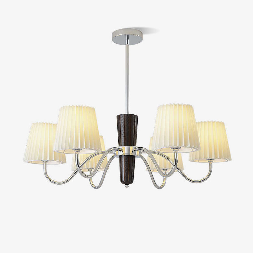 Plisse Chandelier Elegant Lighting Fixture