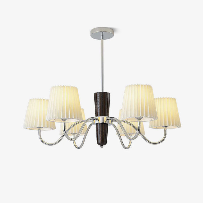 Plisse Chandelier Elegant Lighting Fixture