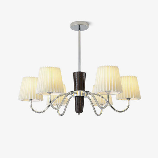 Plisse Chandelier Elegant Lighting Fixture