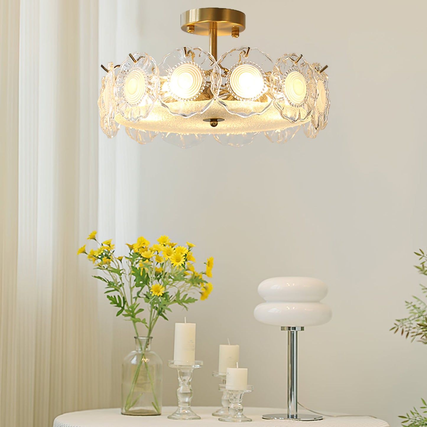 Pobllem Glass Ceiling Lamp