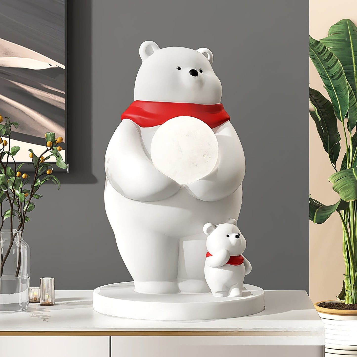 Polar Bears Table Lamp
