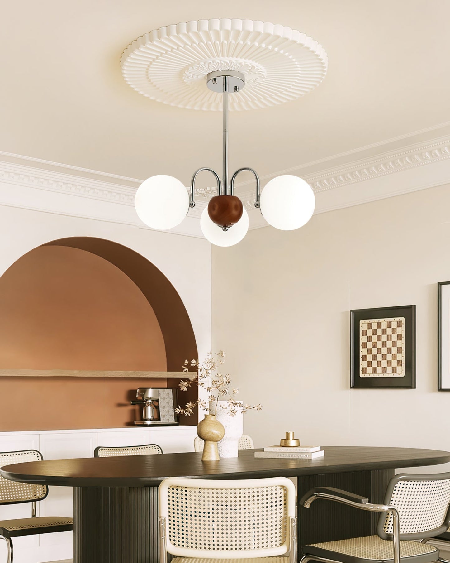 Polpgne Chrome Chandelier