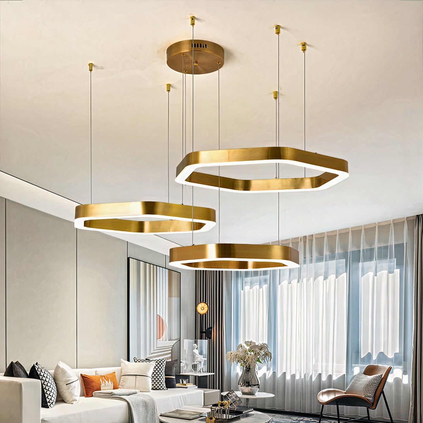 Ylk Polygon Design Luxe Chandelier