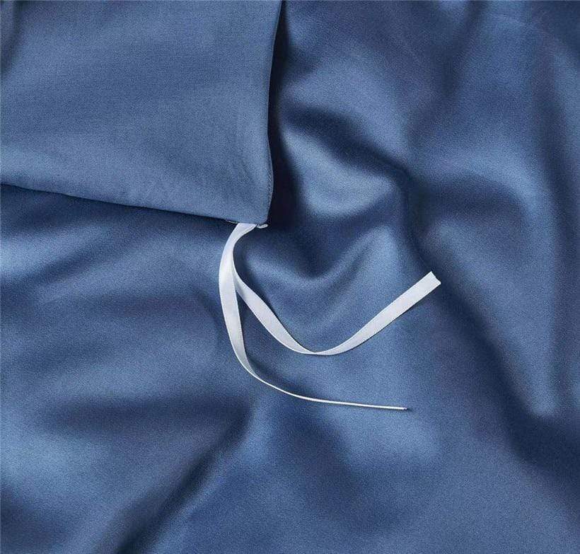 Larkin Duvet Cover Set (Egyptian Cotton) - Nordic Side - bed, bedding, bedroom, duvet