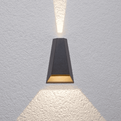 Pyramid Waterproof Outdoor Wall Lamp