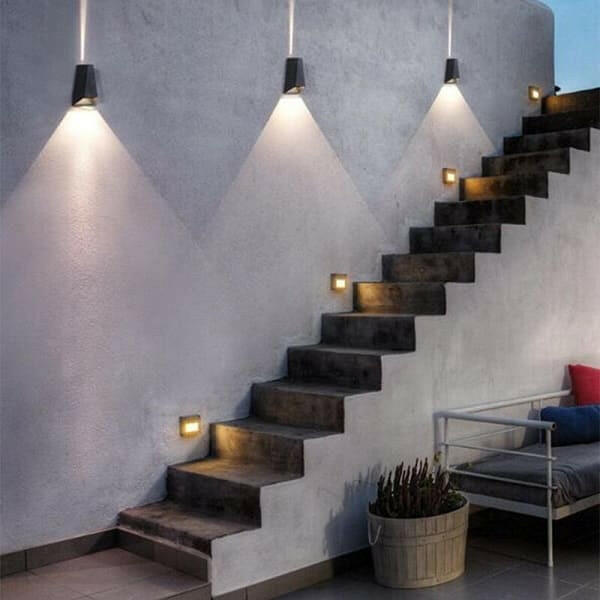 Pyramid Waterproof Outdoor Wall Lamp