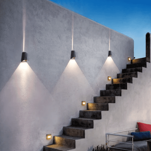 Pyramid Waterproof Outdoor Wall Lamp