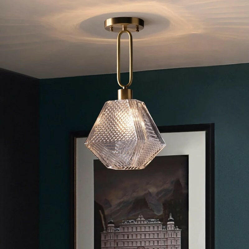 Qrutt Minimalist Crystal Ceiling Light